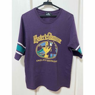 ヒステリックグラマー(HYSTERIC GLAMOUR)のヒステリックグラマー 五分袖Tシャツ S(Tシャツ/カットソー(半袖/袖なし))