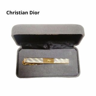 クリスチャンディオール(Christian Dior)の美品　Christian Dior ネクタイピン　ゴールド　シルバー　ロゴ(ネクタイピン)