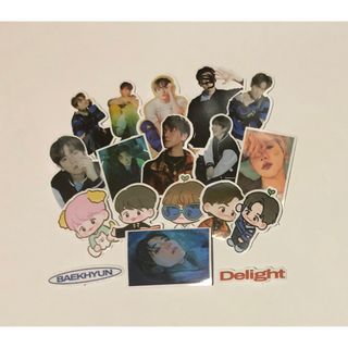 EXO  ベッキョン　DFTF  シール(アイドルグッズ)