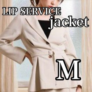 リップサービス(LIP SERVICE)のリップサービス LIP SERVICE ジャケット　薄手　アイボリー　M(ブルゾン)