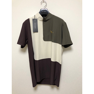 ウノピゥウノウグァーレトレ(1piu1uguale3)の新品1PIU1UGUALE3 GOLF定価3.4万クレイジーモックネックTシャツ(Tシャツ/カットソー(半袖/袖なし))