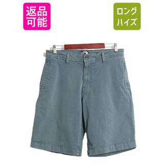 ザノースフェイス(THE NORTH FACE)のノースフェイス コットン チノ ショートパンツ メンズ 32 / 古着 The North Face アウトドア ショーツ 短パン ストレッチ ノータック 無地(ショートパンツ)