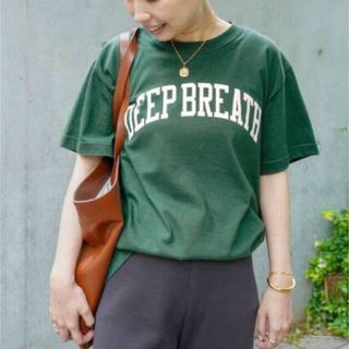 ドゥーズィエムクラス(DEUXIEME CLASSE)のドゥーズィエムクラス購入品　Tシャツ　グリーン(Tシャツ(半袖/袖なし))