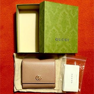 グッチ(Gucci)の【正規品】GUCCI♡GGマーモント レザーウォレット ダスティピンク(財布)