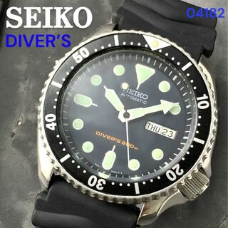セイコー(SEIKO)の美品 セイコー/SEIKO ダイバー 自動巻 メンズ腕時計 ブラックボーイ 廃盤(腕時計(アナログ))