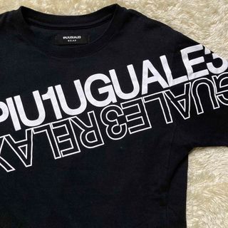 【美品】　1PIU1UGUALE3 RELAX ハイデンシティダブルロゴTシャツ