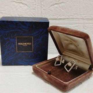 ミキモト(MIKIMOTO)の美品　MIKIMOTO　カフスボタン　パール　シルバー　真珠　カフスリンク(カフリンクス)