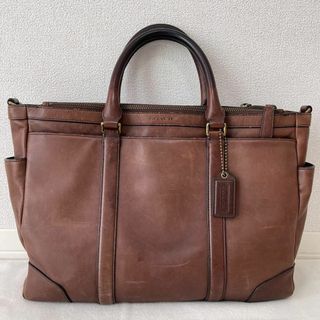 コーチ(COACH)のCOACH コーチ ビジネスバッグ ブラウン 大容量(ビジネスバッグ)