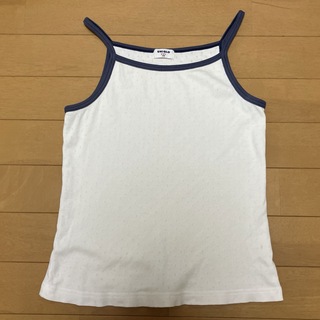 ユニクロ(UNIQLO)のキャミソール　ホワイト　150(Tシャツ/カットソー)