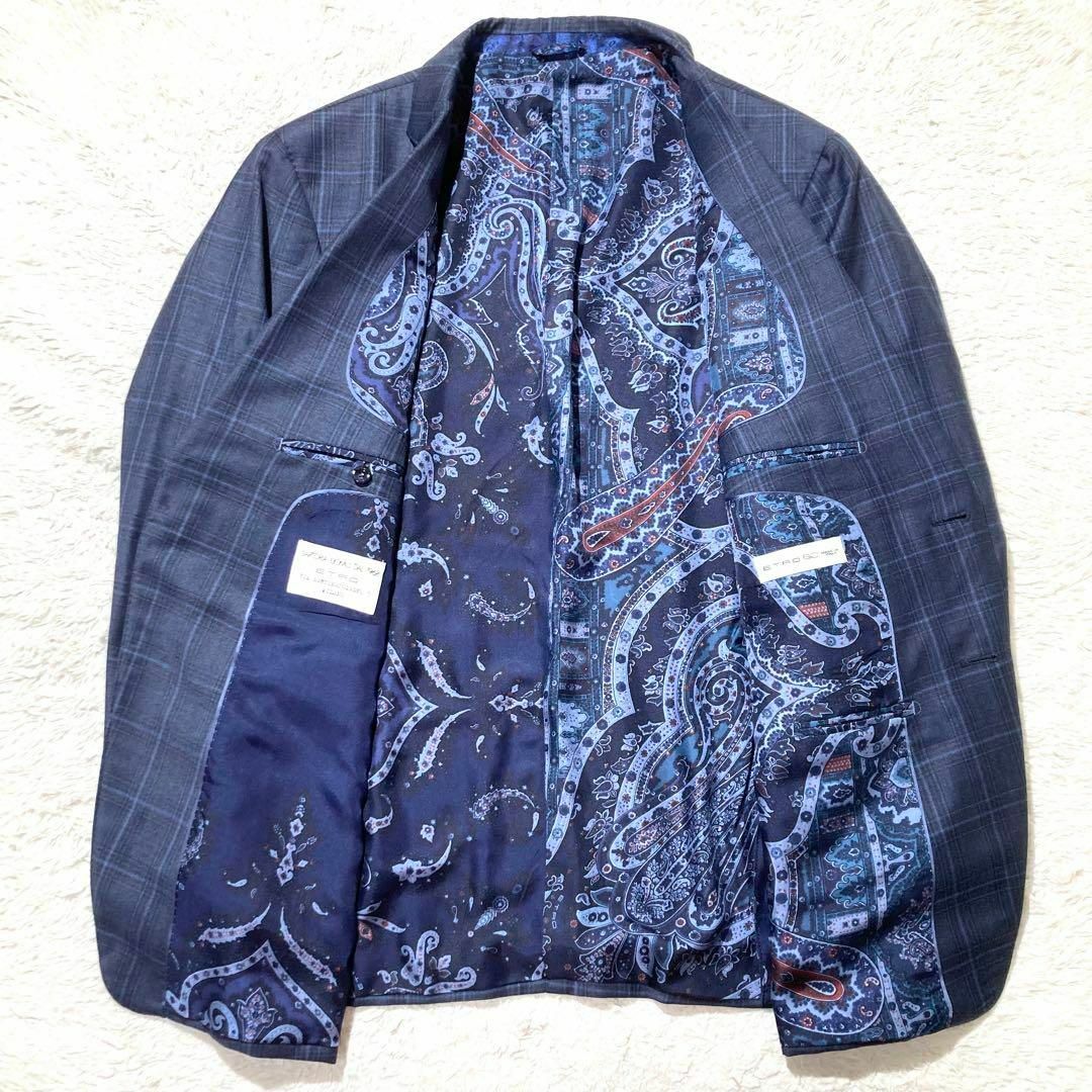 ETRO - 【未使用級】ETRO エトロ オーダメイド スーツ ネイビー ETRO - 【未使用級】ETRO エトロ オーダメイド スーツ ネイビー