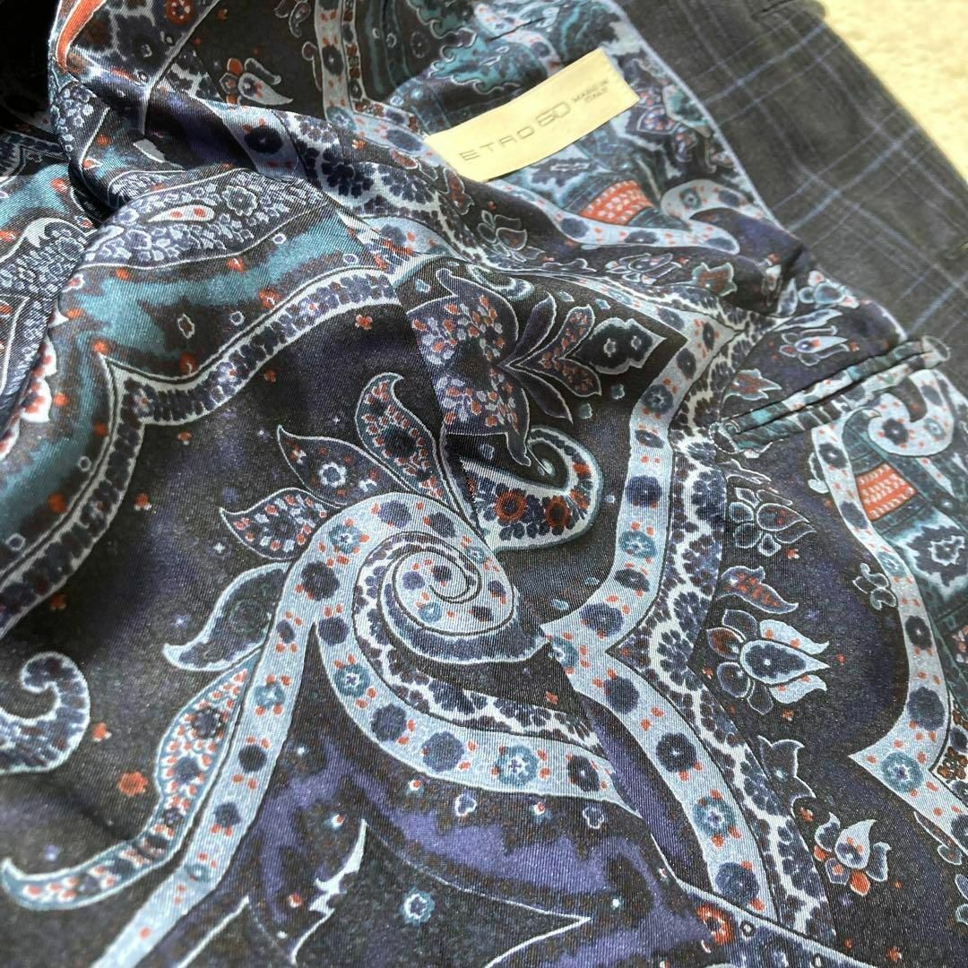 ETRO - 【未使用級】ETRO エトロ オーダメイド スーツ ネイビー ETRO - 【未使用級】ETRO エトロ オーダメイド スーツ ネイビー