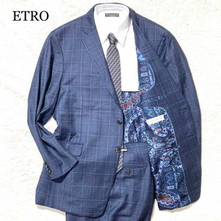 ETRO - 【未使用級】ETRO エトロ オーダメイド スーツ ネイビー ETRO - 【未使用級】ETRO エトロ オーダメイド スーツ ネイビー