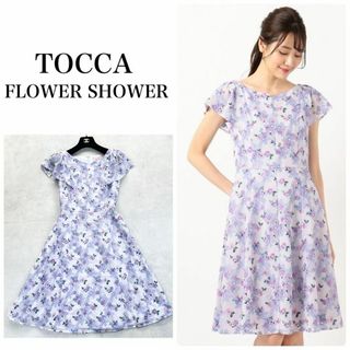 トッカ(TOCCA)のTOCCA トッカ　FLOWER SHOWER ドレス　膝丈ワンピース　刺繍(ひざ丈ワンピース)