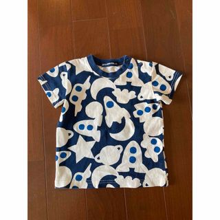 LITTLE BEAR CLUB - リトルベアークラブ　90センチ　宇宙柄　半袖シャツ　Tシャツ