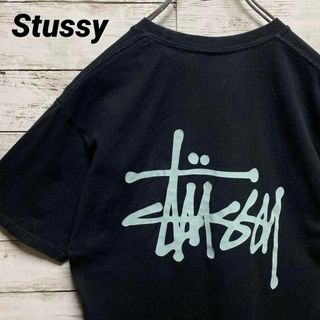 STUSSY - a13【即完売モデル】ステューシー　両面ロゴ　人気色　レア　半袖Tシャツ