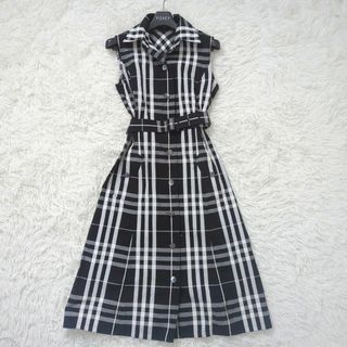 バーバリー(BURBERRY)の美品　BURBERRY　LONDON　ノバチェック　ワンピース　Aライン　シャツ(ひざ丈ワンピース)