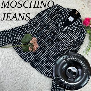 モスキーノ(MOSCHINO)のA667 モスキーノジーンズ レディース テーラードジャケット L 42(テーラードジャケット)