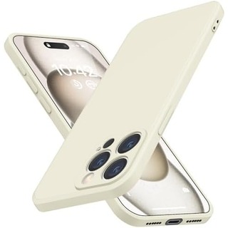 【iPhone 15 Pro Max】スマホケース ケース シリコン ベージュ(iPhoneケース)