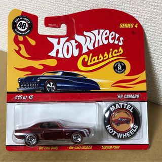 ホットウィール(ホットウィール)のホットウィール　クラシックス　40周年記念　'69 CAMARO　ボタン付き(ミニカー)