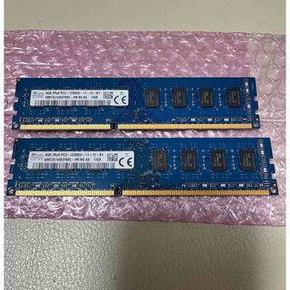 SKhynix デスクトップ用DDR3メモリー 4GB 2枚セット(PCパーツ)