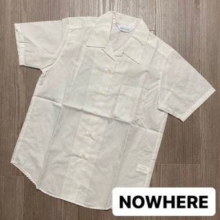 NOWHERE 半袖 白シャツ(シャツ/ブラウス(半袖/袖なし))