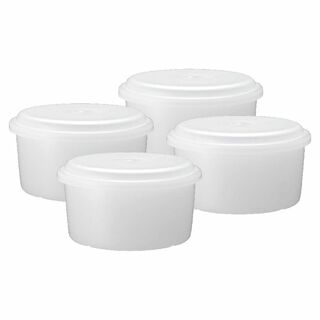 【特価セール】ドウシシャ 製氷カップ プラスチック 円形 M 4個セット かき氷(調理道具/製菓道具)