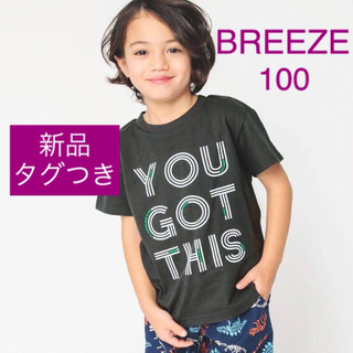 ブリーズ(BREEZE)の【新品タグつき】ブリーズ WEB限定 カラバリプリント半袖Tシャツ サイズ100(Tシャツ/カットソー)