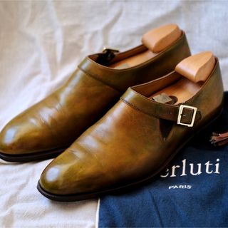 ベルルッティ(Berluti)のBerlutiベルルッティ ヴェネチアンパティーヌエラスティックモンク65木型付(ドレス/ビジネス)