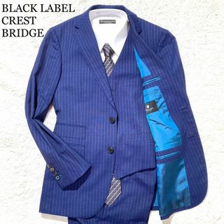 ブラックレーベルクレストブリッジ(BLACK LABEL CRESTBRIDGE)の【未使用級】ブラックレーベルクレストブリッジ スリーピース ブルー ストライプ(その他)