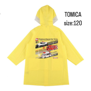 タカラトミー(Takara Tomy)のTOMICA   トミカ　EVAレインコート　雨具　働く車　イエロー　120(レインコート)