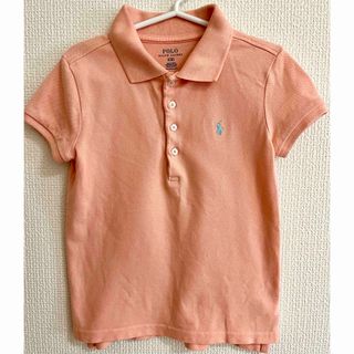 ラルフローレン(Ralph Lauren)の6y 120cm ラルフローレン　ポロシャツ　女の子　サーモンピンク(Tシャツ/カットソー)