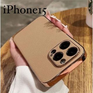 【大特価】iPhoneケース　　レザー　メッキ　おしゃれ　高級感(iPhoneケース)