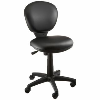 【色: ブラック】ナカバヤシ 抗菌レザーオフィスチェア デスクチェア 椅子 ブラ(オフィスチェア)