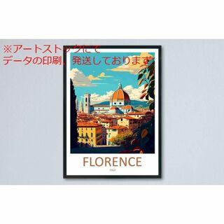 mz ポスター A3 (A4も可) フィレンツェ旅行 ウォールアート フィレンツ(印刷物)