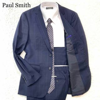 ポールスミス(Paul Smith)の【未使用級】Paul Smith スーツ ネイビー ウィンドウペン 背抜き M(その他)