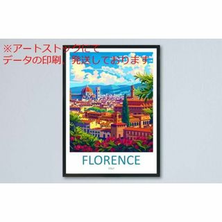 mz ポスター A3 (A4も可) フィレンツェ旅行 ウォールアート フィレンツ(印刷物)