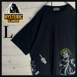 ヒステリックグラマー(HYSTERIC GLAMOUR)の【希少モデルL】ヒステリックグラマー ロゴ満載 入手困難 即完売 Tシャツ(Tシャツ/カットソー(半袖/袖なし))