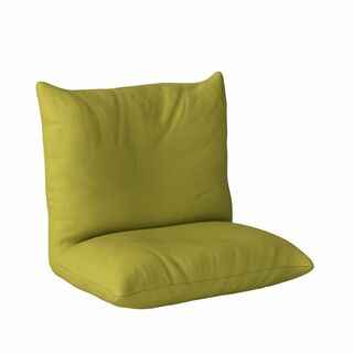 【色: グリーン】ドウシシャ 座椅子 一人掛けソファー ゆったりワイド大きい 洗(その他)