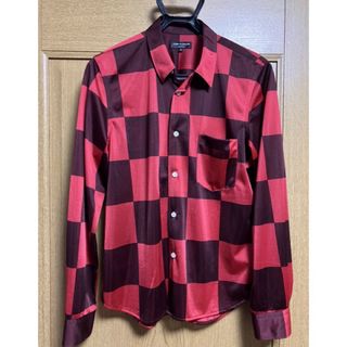 COMME des GARCONS HOMME PLUS - コムデギャルソンオムプリュス シャツ　市松　赤　黒　チェック