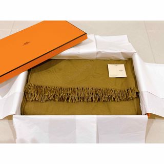 エルメス(Hermes)のエルメス ニューリブリス ブラウン系(ストール/パシュミナ)