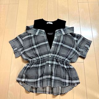 メゾピアノJr 150【極美品】♡ドッキングシャツ♡