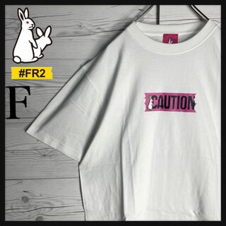 エフアールツー(#FR2)の【人気モデル】FR2 センターロゴ 色情兎 入手困難 即完売 希少 Tシャツ(Tシャツ/カットソー(半袖/袖なし))