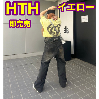 【イエロー】　新品　HTH Heart logo tee  ハートロゴTシャツ(Tシャツ(半袖/袖なし))