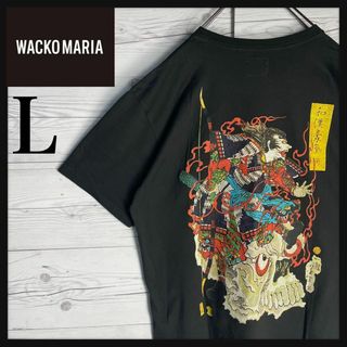 WACKO MARIA - 【超希少モデル】ワコマリア バックロゴ 和柄 侍 入手困難 即完売 Tシャツ