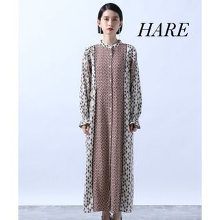 HARE - 美品⭐️HARE ハレ2wayガラMIXワンピース ロング 総柄シャツワンピース