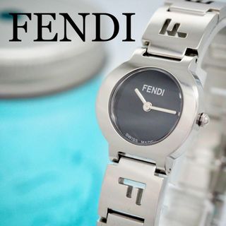 フェンディ(FENDI)の453【美品OH済み】 フェンディ 箱付き レディース腕時計 シルバー ブラック(腕時計)