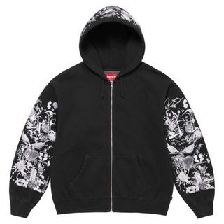 シュプリーム(Supreme)のSupreme Aoi Zip Up Hooded Sweatshirt 黒 L(パーカー)