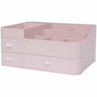 【色:ピンク】yazi コスメボックス メイクボックス 化粧品収納 引き出し式 