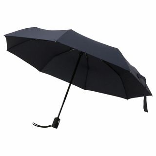 【色: ネイビーブルー】折りたたみ傘 自動開閉 梅雨対策 210T生地 ワンタッ