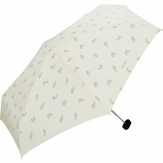【色: オフ】Wpc. 雨傘 折りたたみ傘 キャッツ ミニ オフ レディース 5(その他)